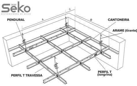 Perfil Aço T Clicado Owa 24 x 625MM Séko Distribuidora