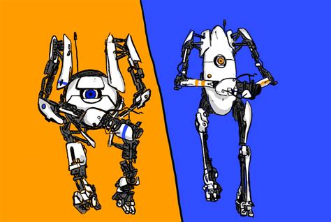 Portal 2 Atlas And P Body By Yortman1 On Deviantart