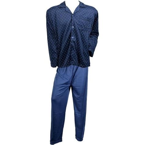 Pyjama Homme Long Eco Boutonn Doubl Polaire Pyjama Boutonn Eco