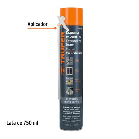 Espuma Expansiva De Poliuretano Truper X 750 ML Caliconstruir Co