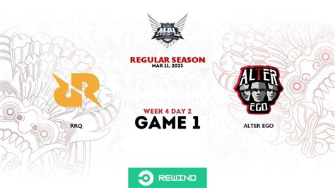 Rrq Vs Alter Ego Game Mpl Id S Week Day Regular Season