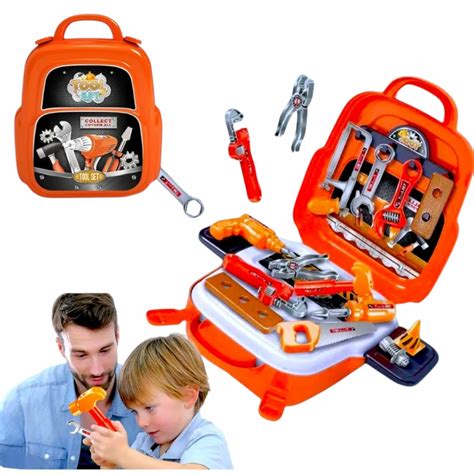 Maleta De Ferramenta De Brinquedo - Comprar Kit Maleta De Ferramentas Infantil 22 Peças Brinquedo Menino