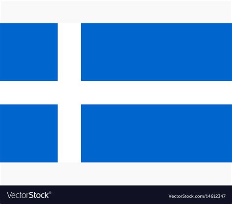 Colored Flag Of The Shetland Islands Royalty Free Vector