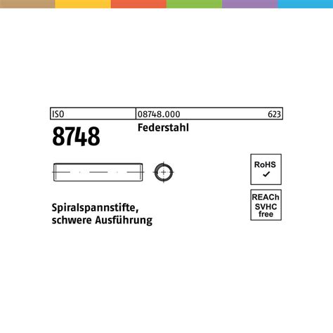 Spiralspannstift Iso X Federstahl Schwere Ausf Iso In