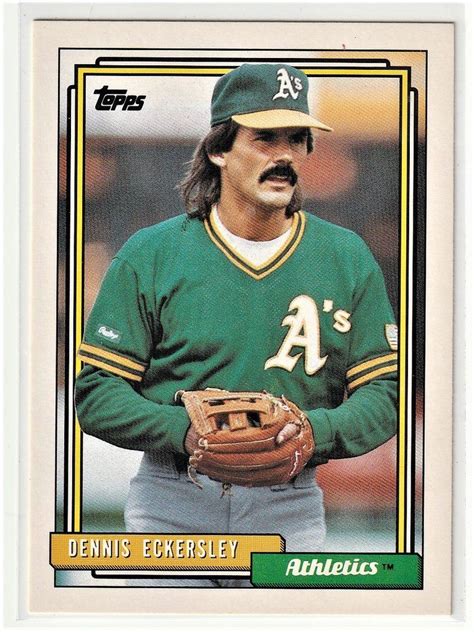 Baseball Trading Cards Dennis Eckersley Dennis Eckersley Baseball