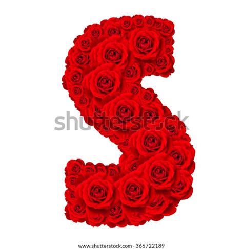 Rose Alphabet Set Alphabet Capital Letter Stock Photo Edit Now 366722189