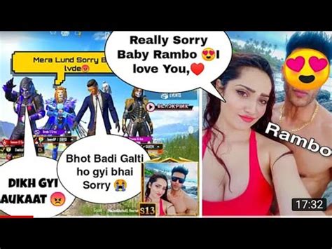 Random Hot Rich Girl Call Me Noob And I Challenge 1v3 TDM Pubg