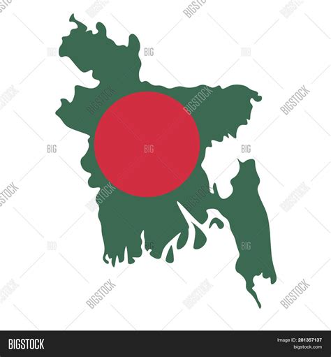 Map Bangladesh Flag Image & Photo (Free Trial) | Bigstock