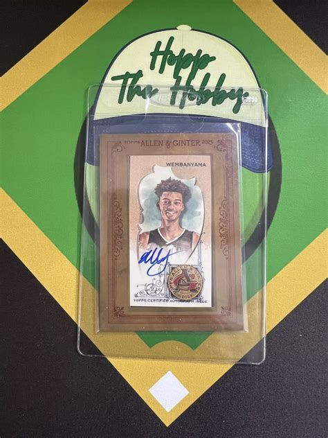 Victor Wembanyama 2023 Topps Allen Ginter MA VW Framed Mini Auto