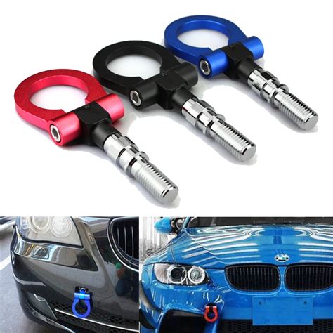 Tow Hook Red Aluminium Strap Ring Front Racing For Honda Civic Type R Fn2 20 Towing And Hauling