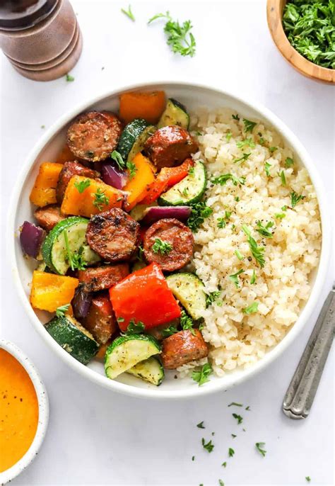 10 Minute Air Fryer Chicken Sausage And Veggies Artofit