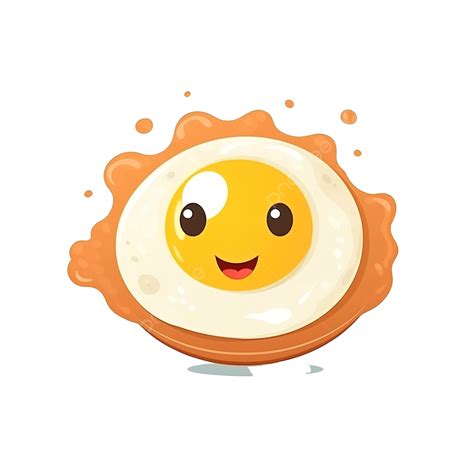 Cute Fried Egg Illustration Fried Egg Protein Cholesterol Png