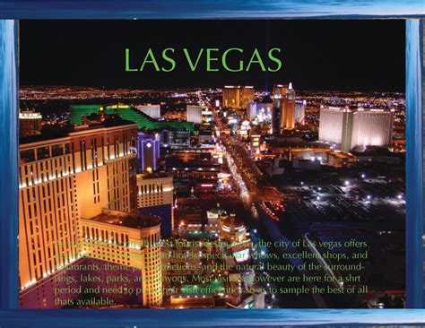 Computer Graphics: Travel Brochure: Las Vegas