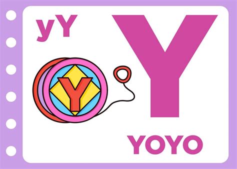 letter y is for yo-yo vector 21639733 Vector Art at Vecteezy