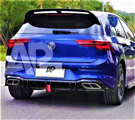 Vw Golf Mk R Line Rear Blade Diffuser Side Splitters With F Lamp