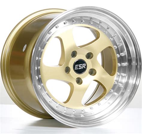 17 Esr Wheels Sr02 Gold Jdm Style Rims Esr001 1