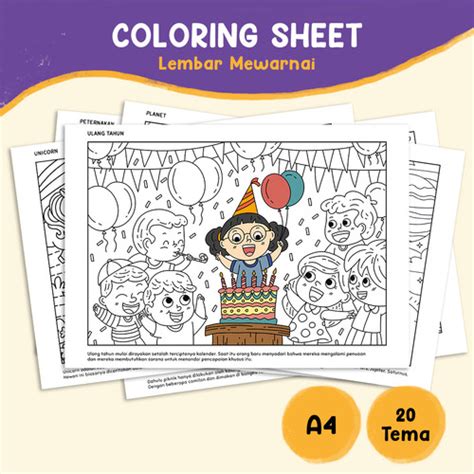 Jual Kertas Gambar Mewarnai A4 - Coloring Page - Dinosaurus - Kab ...