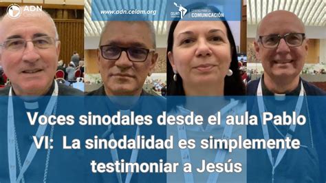 Voces Sinodales Desde El Aula Pablo Vi La Sinodalidad Es Simplemente