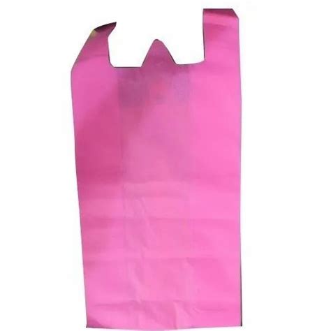 Golden India Plain Pink Non Woven W Cut Bags For Grocery Capacity