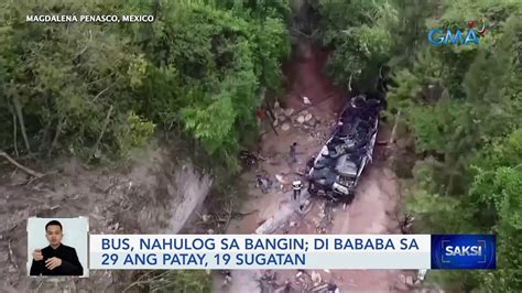 Bus Nahulog Sa Bangin Di Bababa Sa Ang Patay Sugatan Saksi