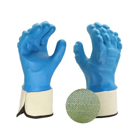 Impact Resistant Pvc Gloves Waterproofed Eternity Safety