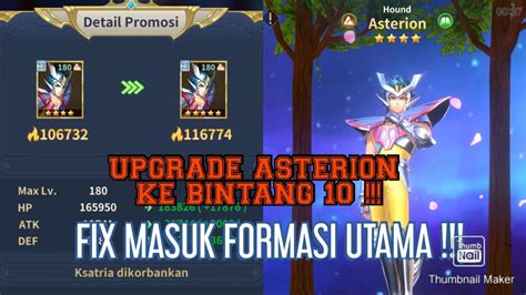 UPGRADE ASTERION KE BINTANG 10 SAINT SEIYA LEGEND OF JUSTICE YouTube