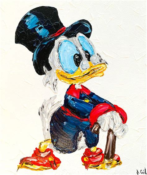 Scrooge Mcduck Wall Art Scrooge Mcduck Painting Disney W Inspire