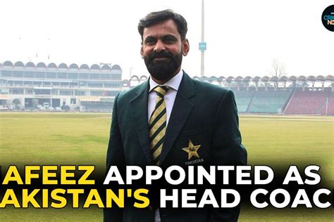 Mohammad Hafeez Appointed As Pakistans Head Coach For Australia Series