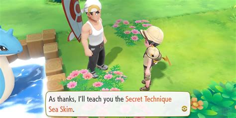 Pokemon Lets Go How To Get Surf And Sea Skim Secret Techniques