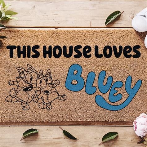 I Hope You Like Bluey Door Mat Etsy