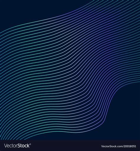 Blue wavy lines abstract background Royalty Free Vector