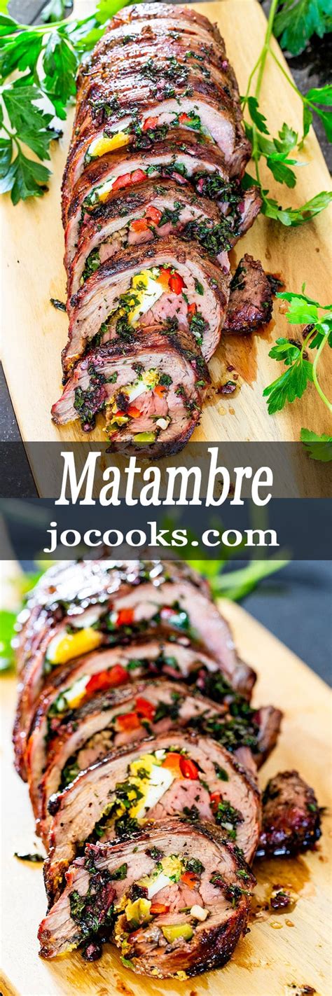 Matambre - Argentinian Stuffed Flank Steak - Jo Cooks