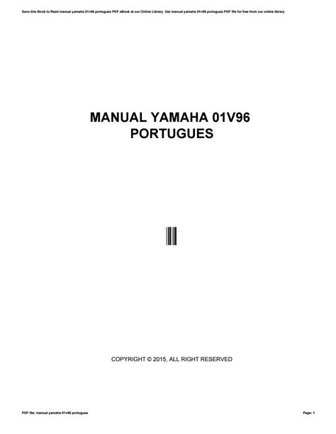 Manual yamaha 01v96 portugues by barryogorman79 - Issuu