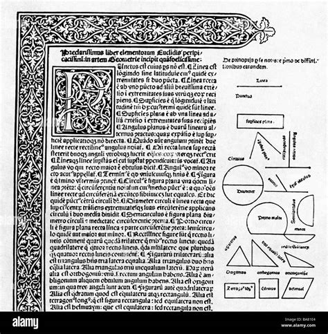 Euclid Circa 165 300 Ac Matemático Griego Padre De La Geometría