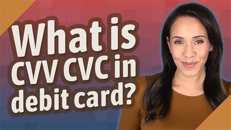 What Is CVV CVC In Debit Card YouTube