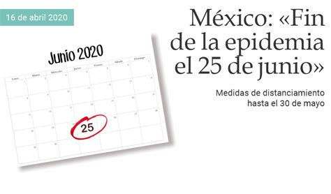 M Xico Fin De La Epidemia El De Junio