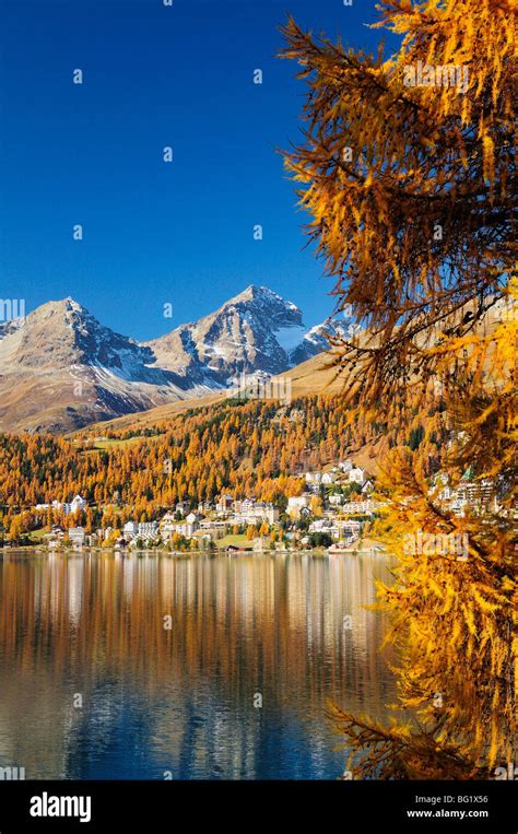 St Moritzer See St Moritz Switzerland Europe Stock Photo Alamy