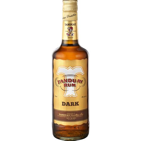 탄두아이 다크 럼 유리병 750mL Tanduay Rum Dark 벨루가