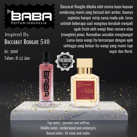 Jual Baba Parfum Aroma Khusus Baccarat Rextase Ysl Opium Shopee