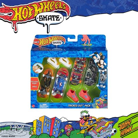 Hot Wheels Skate Tricked Out Pack Hgt Shopee Malaysia