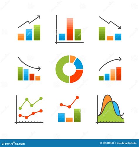 Colorful Data Analysis Chart Diagram Flat Vector Infographics Illustration For Web And