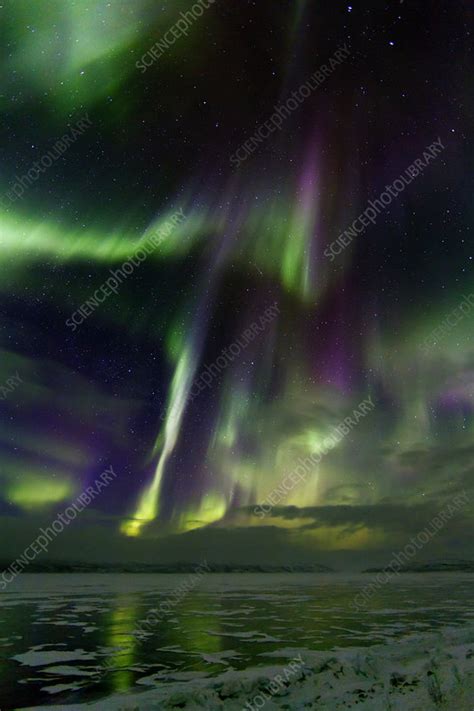 Aurora borealis, Sweden - Stock Image - C024/6605 - Science Photo Library