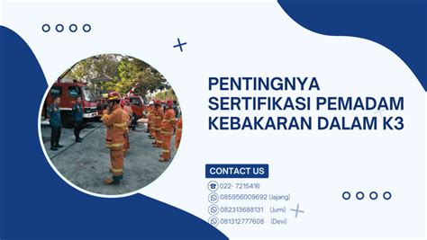 Sertifikasi Pemadam Kebakaran Sertifikasi Kemnaker Ri