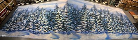 Snow Forest Backdrop | Backdrops by Charles H. Stewart