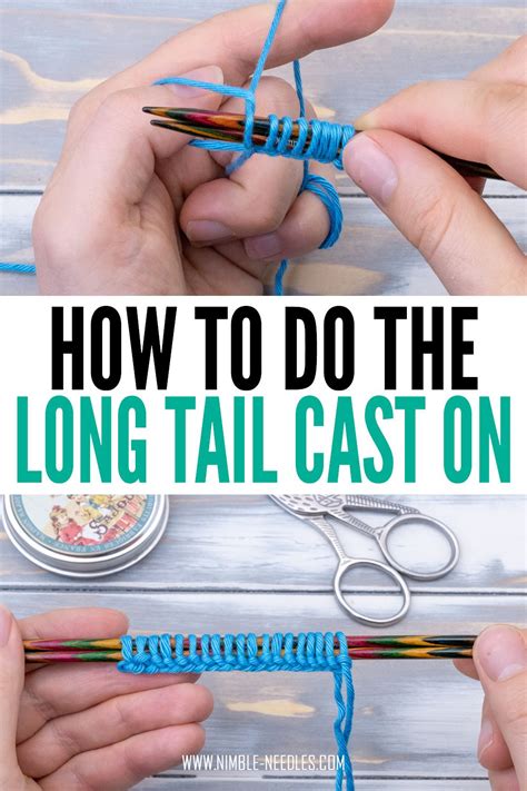 How To To Long Tail Cast On Easy Method For Knitting Beginners Video