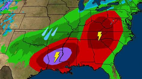 Watches Issued Severe Weather Outbreak Expected This Weekend In The