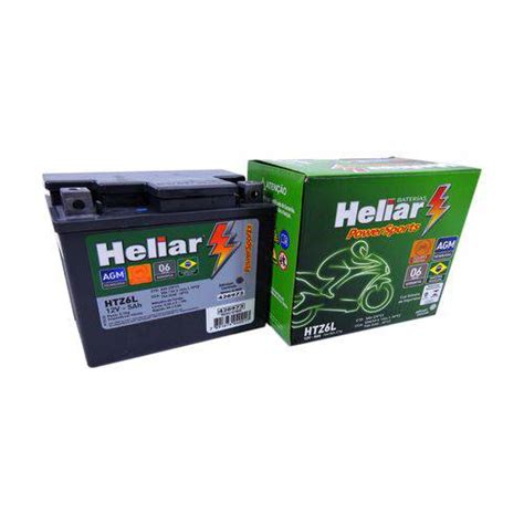 Tudo Sobre Bateria Heliar Powersports Ah V Htz L Selada Agm