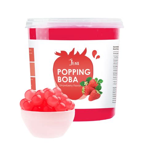 Popping Boba Strawberry Flavor Jeniboba