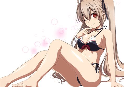 Anthropomorphism Barefoot Bikini Kantai Collection Kuromayu Long Hair