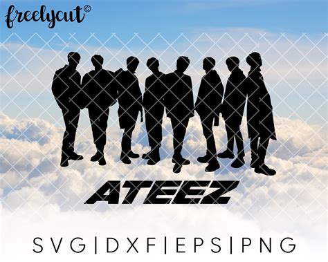 Kpop Ateez Svg Schnittdatei Vorlage F R Cricut Silhouette Etsy